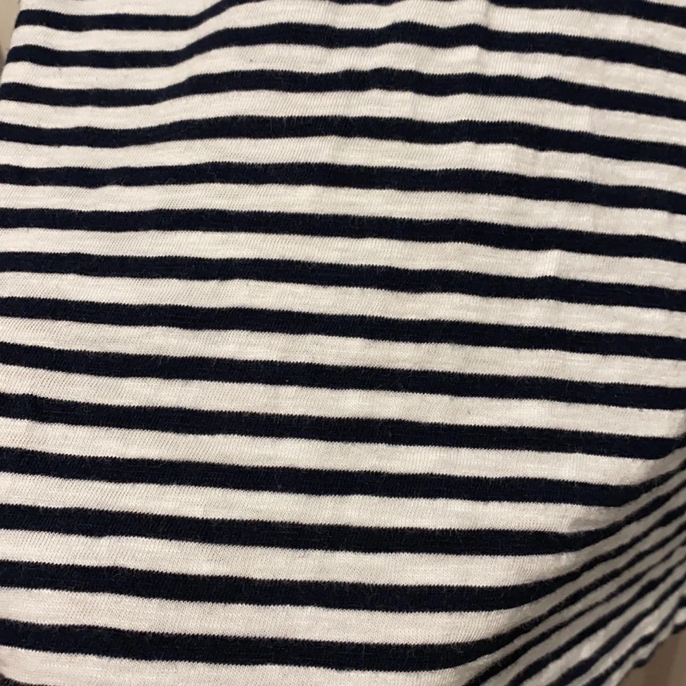 J Crew Striped Slub Knit Dressy Tee EUC